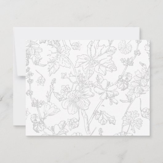 Gepersonaliseerd monogram Naam legant script Notitiekaartje (Achterkant)