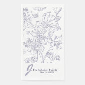 Gepersonaliseerd monogram naam legant script P Servet (Voorkant)