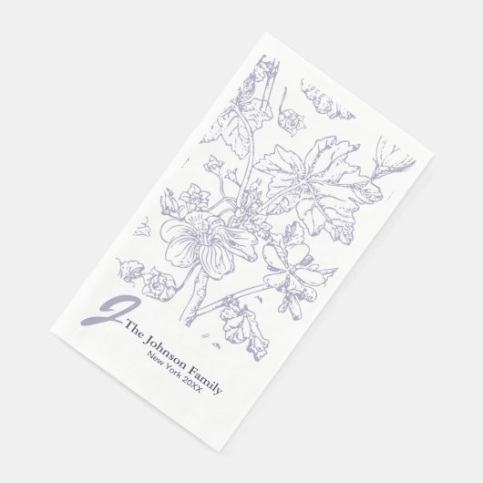 Gepersonaliseerd monogram naam legant script P Servet (Hoek)