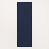 Gepersonaliseerd monogram Navy Blauw retro bloemen Yogamat (Achterkant)