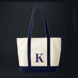 Gepersonaliseerd monogram NAVY BLUE NATUURLIJK T Tote Bag<br><div class="desc">Gepersonaliseerd Monogram NAVY BLUE NATUURLIJK TAS. Aangepast creëer je eigen tas.</div>