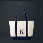 Gepersonaliseerd monogram NAVY BLUE   NATUURLIJK T Tote Bag<br><div class="desc">Gepersonaliseerd Monogram NAVY BLUE   NATUURLIJK TAS.  Aangepast creëer je eigen tas.</div>