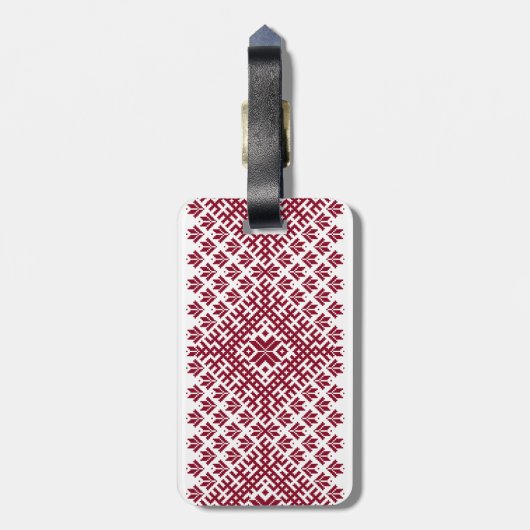 Gepersonaliseerd monogram noordse Oostzeeklantaarn Bagagelabel (Achterkant verticaal)