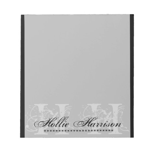 Gepersonaliseerd monogram : Notitieblok (Voorkant)