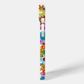 Gepersonaliseerd monogram of naam Floral Patroon Case-Mate iPhone Case (Achterkant / Links)