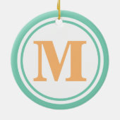 Gepersonaliseerd monogram Ornament (Achterkant)