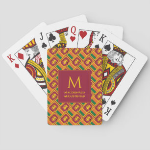 Gepersonaliseerd Monogram Patriottisch SRI LANKA V Pokerkaarten