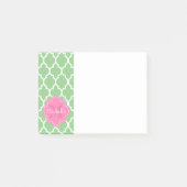 Gepersonaliseerd monogram post-it® notes (Voorkant)