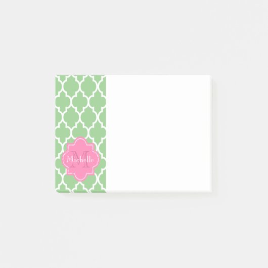 Gepersonaliseerd monogram post-it® notes (Voorkant)