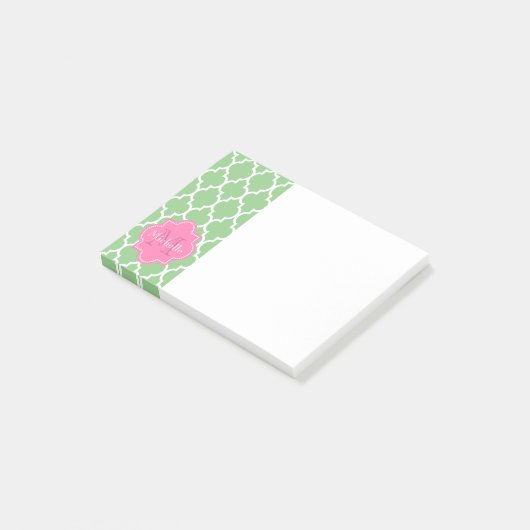 Gepersonaliseerd monogram post-it® notes (Schuin)