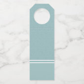 Gepersonaliseerd monogram rond lijst, strepen, flo flessenhanger (Achterkant)