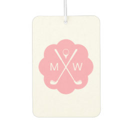 Gepersonaliseerd monogram roze luchtverfrisser