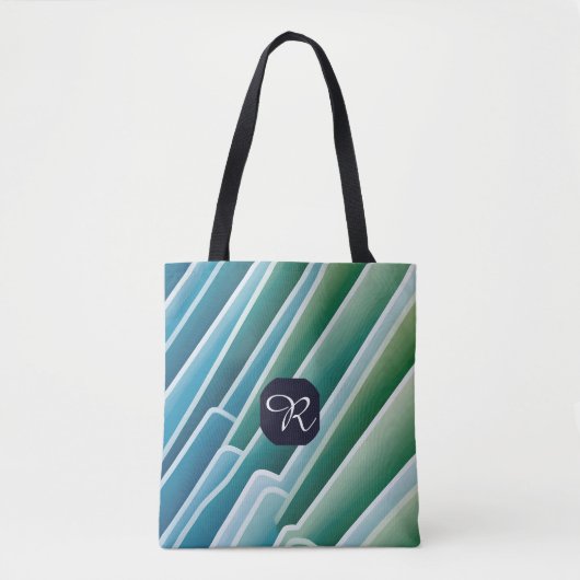 Gepersonaliseerd monogram schouder Tas – Abstract (Voorkant)