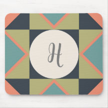 Gepersonaliseerd monogram schuur quilt blok