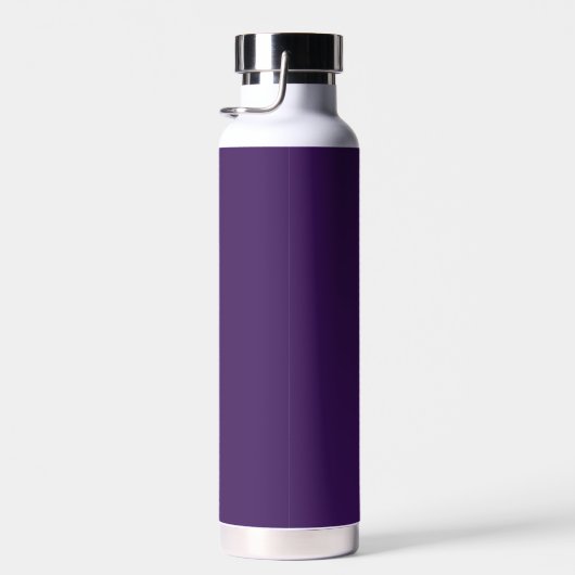 Gepersonaliseerd Monogram Script Name Paars White  Waterfles (Rechts)