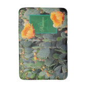 Gepersonaliseerd Monogram Sinaasappel Prickly Pear Badmat (Voorkant Verticaal)