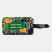 Gepersonaliseerd Monogram Sinaasappel Prickly Pear Bagagelabel (Achterkant horizontaal)