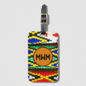 Gepersonaliseerd Monogram Southwest Style Bagagela Bagagelabel (Voorkant (verticaal))