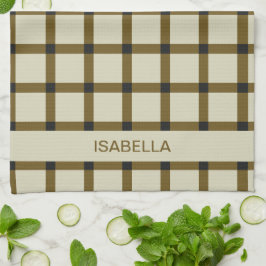 Gepersonaliseerd monogram theedoek