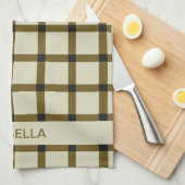 Gepersonaliseerd monogram theedoek (Quarter Fold)