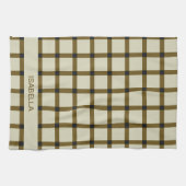 Gepersonaliseerd monogram theedoek (Horizontaal)