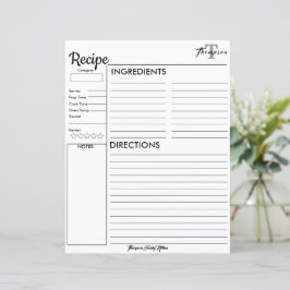 Gepersonaliseerd monogram uit de keuken van.. Rece