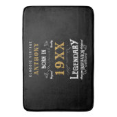 Gepersonaliseerd monogram van de Retro van de Dag Badmat (Voorkant Verticaal)