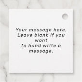 Gepersonaliseerd  monogram van de Retro van de Dag Bedankjes Labels (Achterkant)