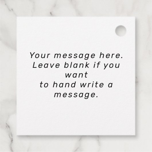 Gepersonaliseerd  monogram van de Retro van de Dag Bedankjes Labels (Achterkant)