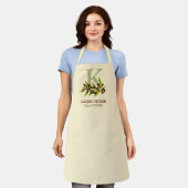 Gepersonaliseerd Monogram Vegan Kitchen Schort (Gedragen)
