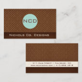 Gepersonaliseerd Monogram Visitekaartjes (Voorkant / Achterkant)