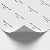 gepersonaliseerd monogram voeg jouw naam bruiloft cadeaupapier (Hoek)