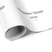 gepersonaliseerd monogram voeg jouw naam bruiloft cadeaupapier (Rol Hoek)