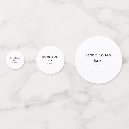 gepersonaliseerd monogram voeg jouw naam bruiloft  confetti (Achterkanten)