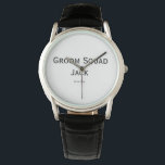 gepersonaliseerd monogram voeg jouw naam bruiloft  horloge<br><div class="desc">ontwerp</div>