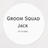 gepersonaliseerd monogram voeg jouw naam bruiloft labels (Design 1)