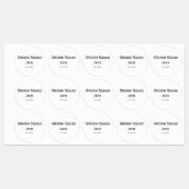 gepersonaliseerd monogram voeg jouw naam bruiloft labels (Vel)