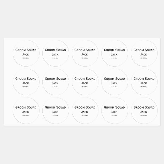 gepersonaliseerd monogram voeg jouw naam bruiloft labels (Vel)