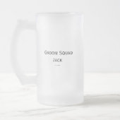 gepersonaliseerd monogram voeg jouw naam bruiloft matglas bierpul (Links)