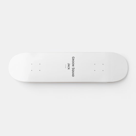 gepersonaliseerd monogram voeg jouw naam bruiloft  persoonlijk skateboard (Horizontaal)