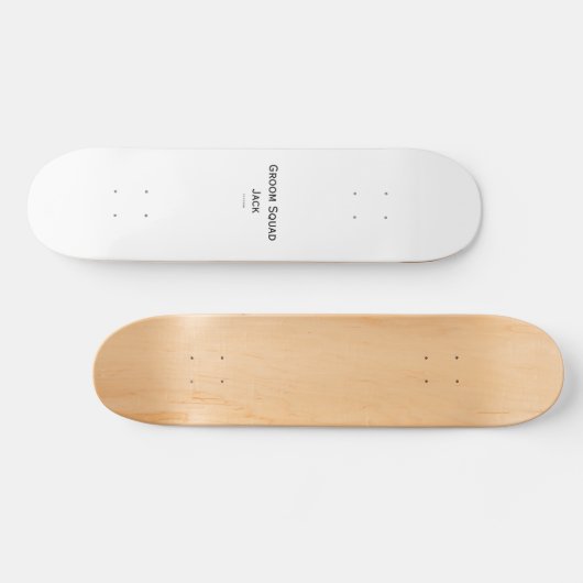 gepersonaliseerd monogram voeg jouw naam bruiloft  persoonlijk skateboard (Horizontaal)