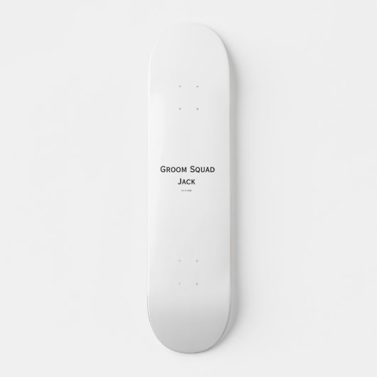 gepersonaliseerd monogram voeg jouw naam bruiloft  persoonlijk skateboard (Voorkant)