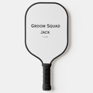 gepersonaliseerd monogram voeg jouw naam bruiloft  pickleball paddle