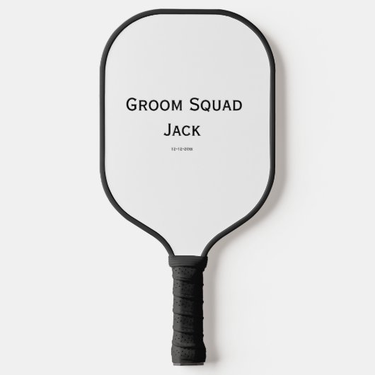 gepersonaliseerd monogram voeg jouw naam bruiloft  pickleball paddle (Voorkant)