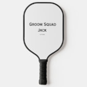gepersonaliseerd monogram voeg jouw naam bruiloft  pickleball paddle (Achterkant)