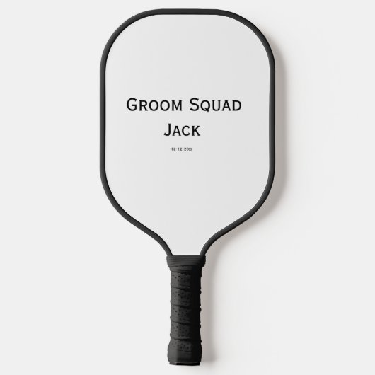 gepersonaliseerd monogram voeg jouw naam bruiloft  pickleball paddle (Achterkant)