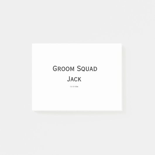 gepersonaliseerd monogram voeg jouw naam bruiloft post-it® notes (Voorkant)