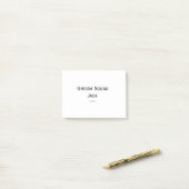gepersonaliseerd monogram voeg jouw naam bruiloft post-it® notes (Op bureau)