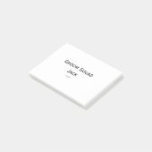 gepersonaliseerd monogram voeg jouw naam bruiloft post-it® notes (Schuin)