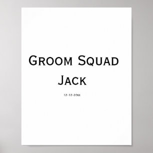 gepersonaliseerd monogram voeg jouw naam bruiloft  poster